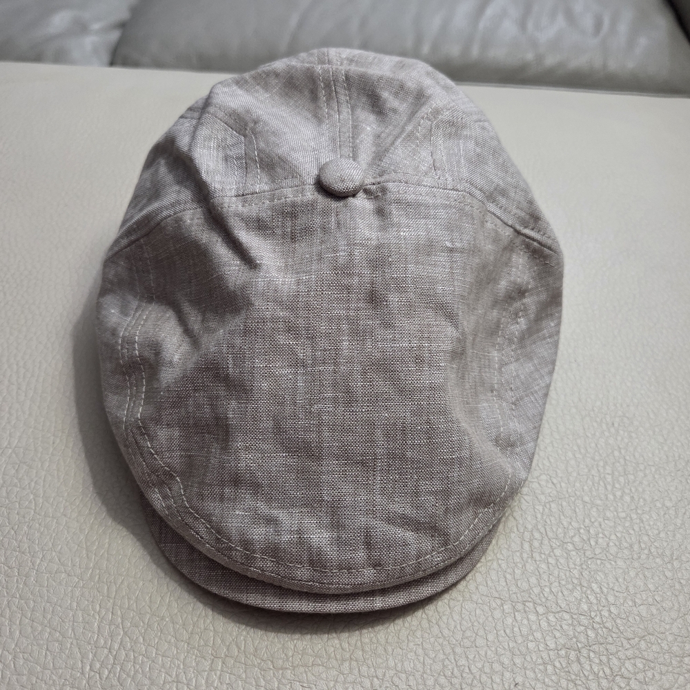NWT - Goorin Bros Men's 100% Linen Newsboy Cap - Size L
